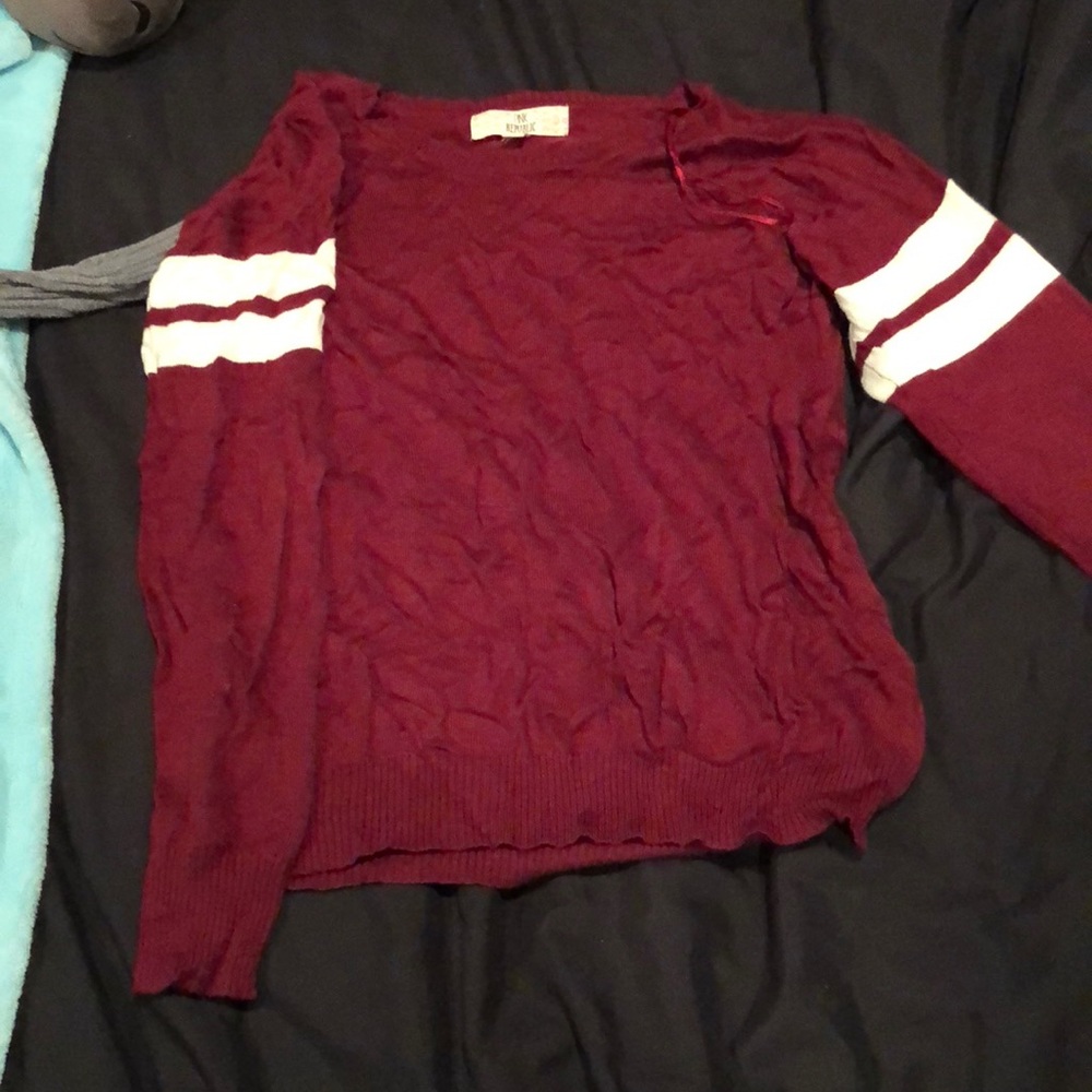 Burgundy sweater